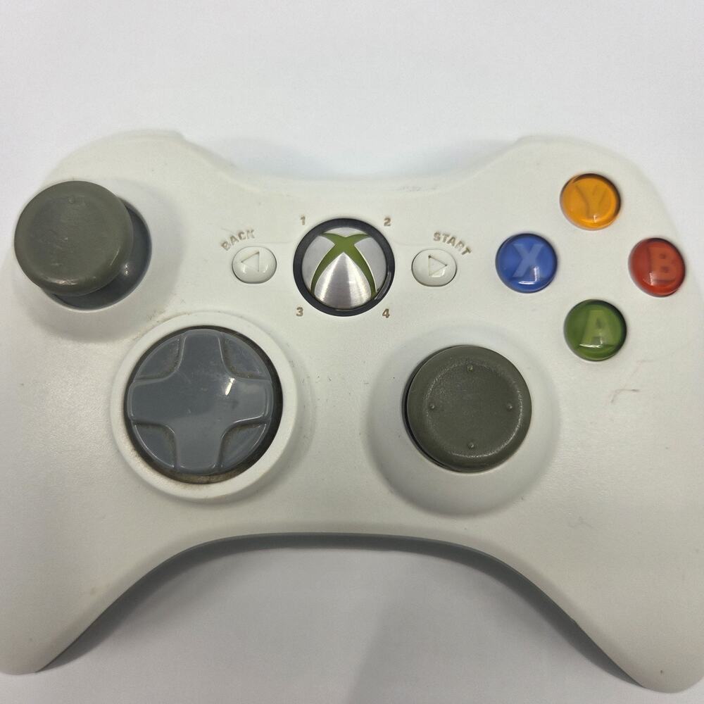 Official OEM Original Microsoft Xbox 360 Wireless Controller White + Powerpak